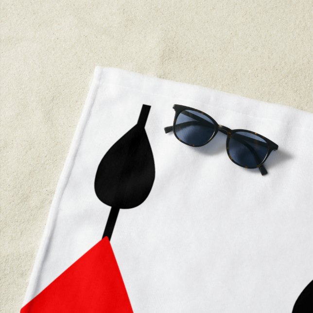 Rain Chains Beach Towel (In Situ)