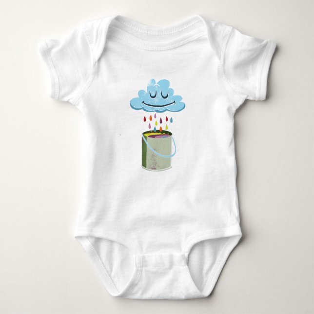 Rain Cloud Baby Bodysuit (Front)