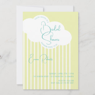Rain Cloud Bridal Shower Invitation
