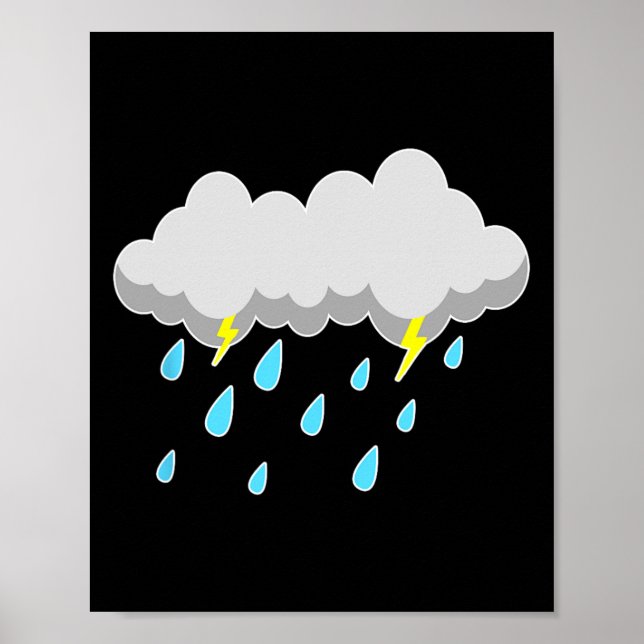 Rain Cloud Halloween Easy Costumae Last Minute  Poster (Front)