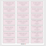 Rain Cloud Pink Baby Shower Guest Address Labels<br><div class="desc">These rain cloud pink baby shower guest address labels are perfect for a modern baby shower or baby sprinkle. The cute and simple design features pastel blush pink background and soft grey text. Customise each label with the name and address of your guests. 21 labels per sheet. Add each sheet...</div>