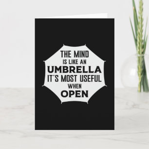 Rain Cloud Umbrella Rainy Weather Raindrop Gift Card