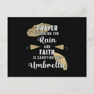 Rain Cloud Umbrella Weather Raindrop Rainy Gift Postcard