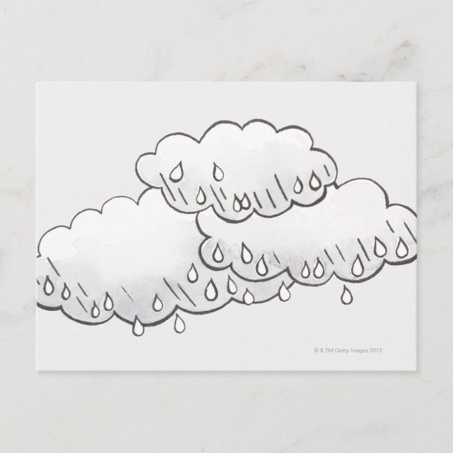 Rain Clouds Postcard (Front)