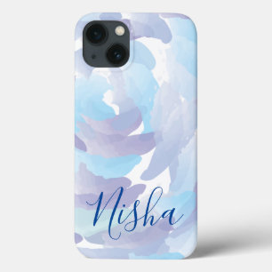 Rain Clouds Watercolor Personalised iPhone 13 Case