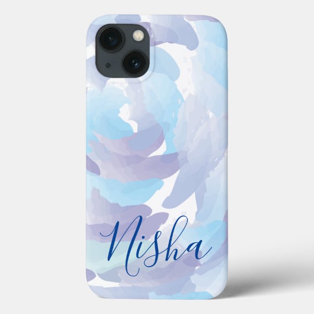 Rain Clouds Watercolor Personalised Case-Mate iPhone Case (Back)