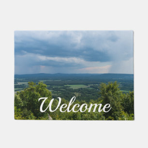 Rain Coming To Petit Jean Welcome Doormat