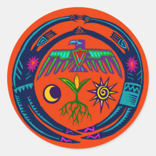 Rain Dance Classic Round Sticker