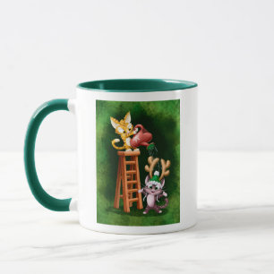 RAIN DEER CATS by Jeff Willis Art Mug