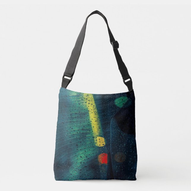Rain Dotted Green Crossbody Bag (Front)