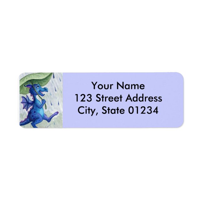 rain dragon return address labels (Front)