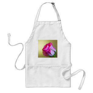 Rain Drop Kisses of Nature on Pink Rose Standard Apron
