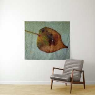 Rain drop on a Leaf Tapestry