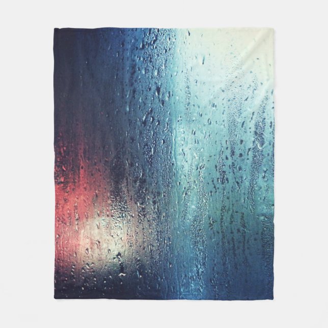 RAIN DROP ON THE WINDOW FLEECE BLANKET (Front)