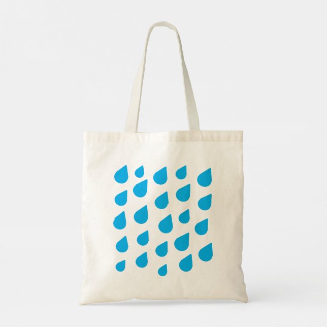 rain drop tote bag (Back)