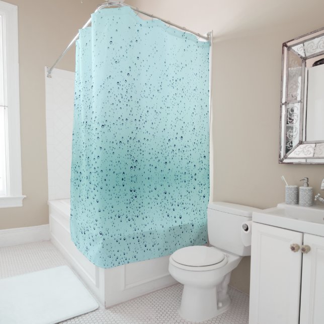 rain drop water shower curtain (In Situ)