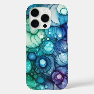 Rain Drops Alcohol Ink iPhone 16 Pro Case