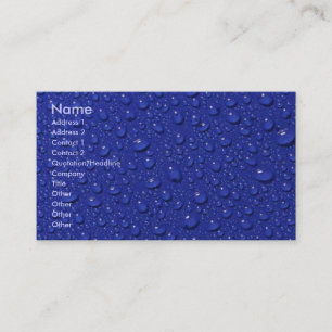 Rain Drops Business Card