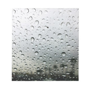 Rain Drops on the Windshield in California Notepad