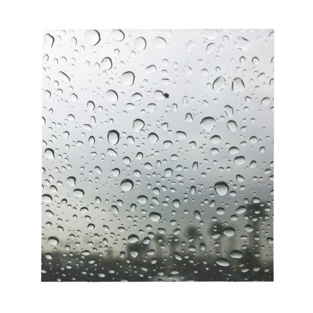 Rain Drops on the Windshield in California Notepad (Front)