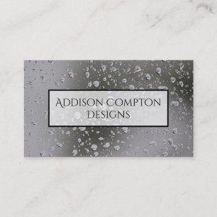 Rain Drops on Window Design Business Card