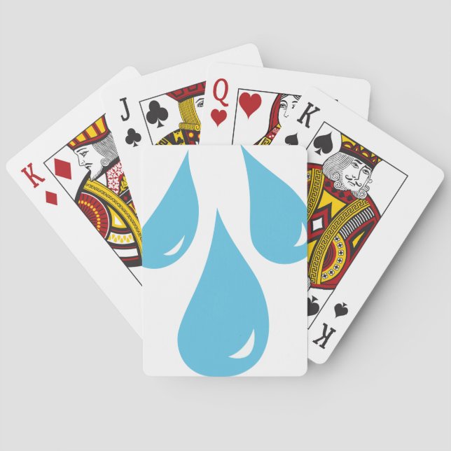 Rain Drops Playing Cards (Back)