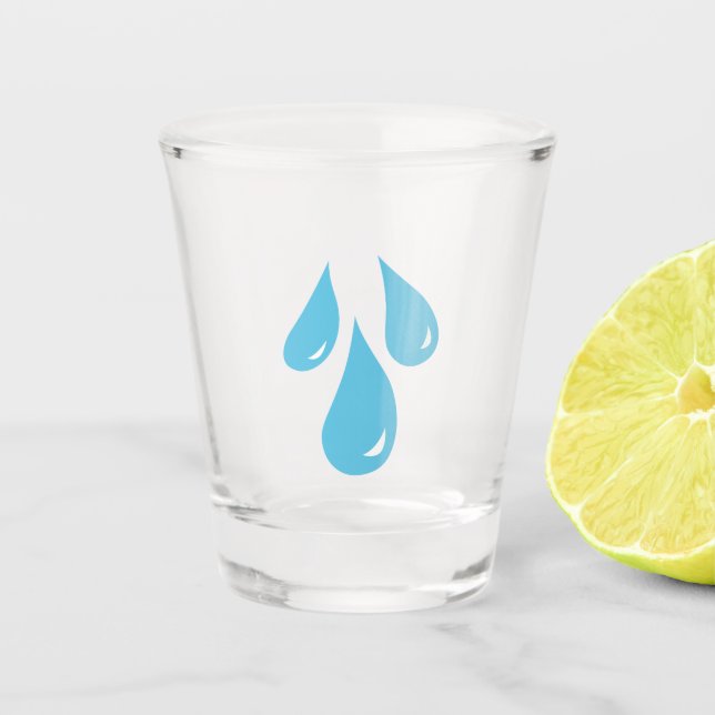 Rain Drops Shot Glass (Front)