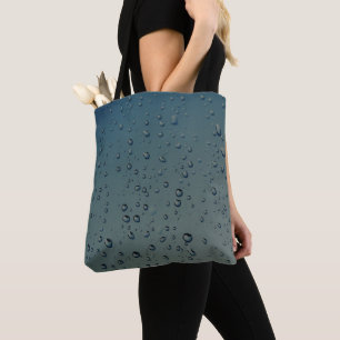 Rain drops tote bag