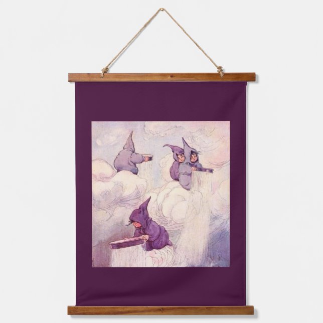 Rain Faeries Making Rain Hanging Tapestry (Front)