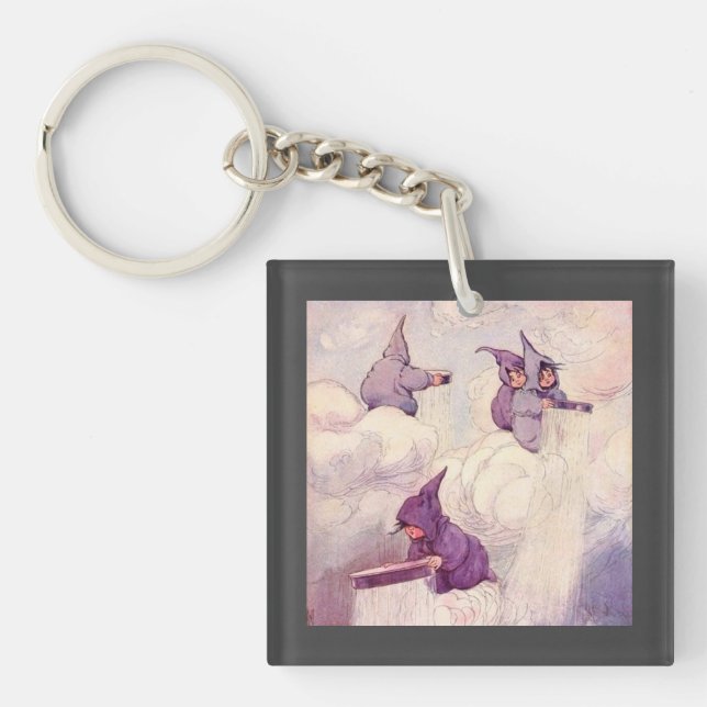 Rain Faeries Making Rain Key Ring (Front)