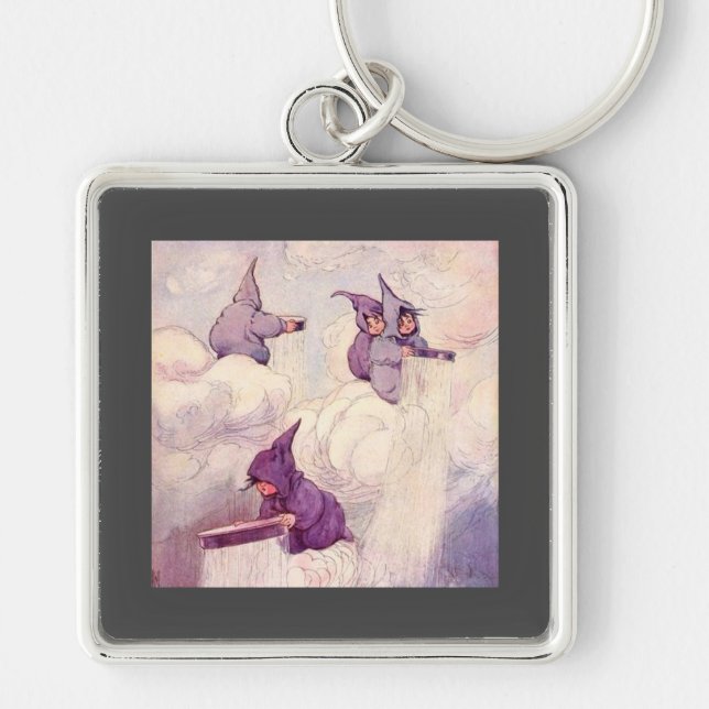 Rain Faeries Making Rain Key Ring (Front)