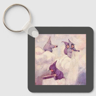 Rain Faeries Making Rain Key Ring