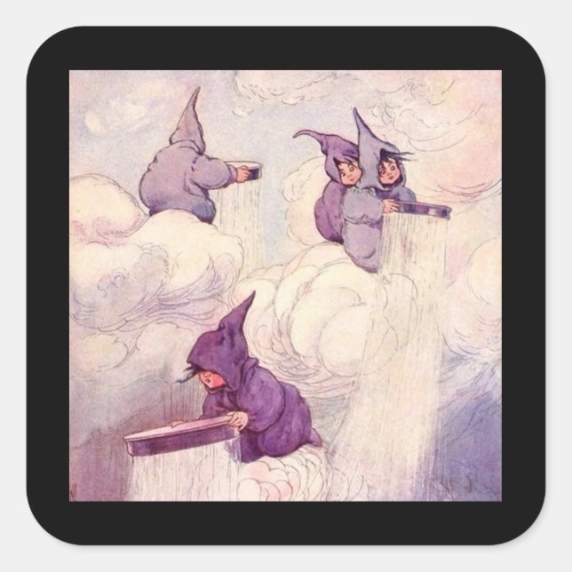 Rain Faeries Making Rain Square Sticker (Front)
