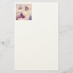 Rain Faeries Making Rain Stationery