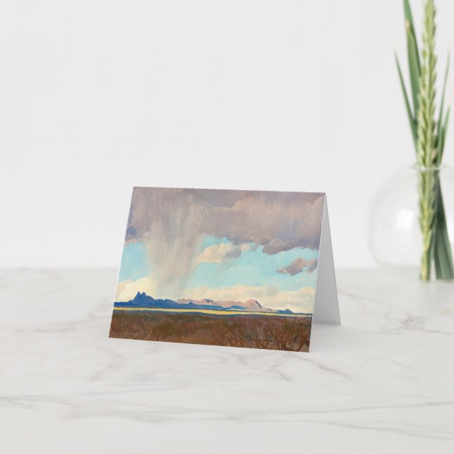 Rain for the Gulf by Maynard Dixon Thank You Card (Front)