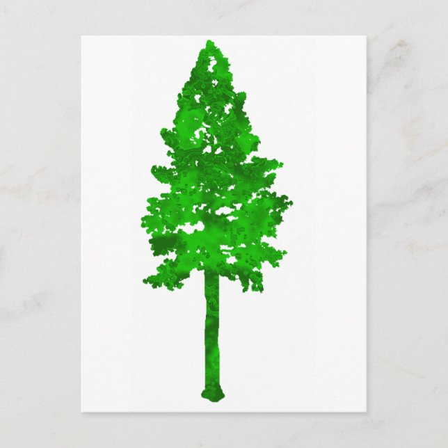 Rain forest green postcard (Front)