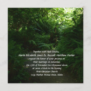Rain Forest Wedding Invitation