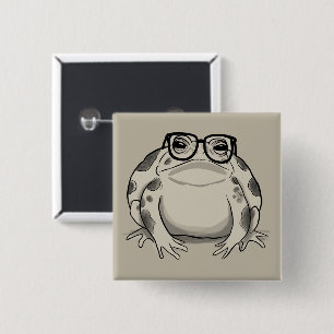 Rain Frog Lover Desert Rain Gift Funny Animal 15 Cm Square Badge