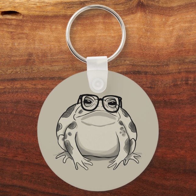 Rain Frog Lover Desert Rain Gift Funny Animal Key Ring (Front)