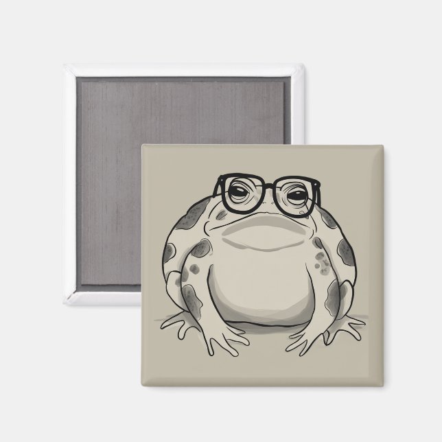 Rain Frog Lover Desert Rain Gift Funny Animal Magnet (Front/Back)