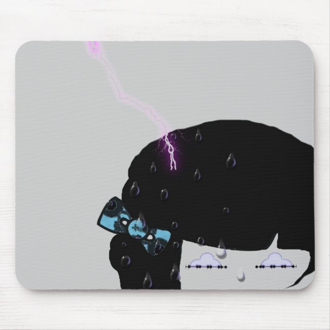 Rain Girl Mouse Pad (Front)