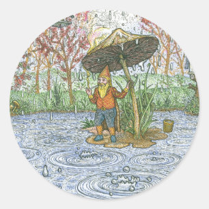 Rain Gnome Sticker