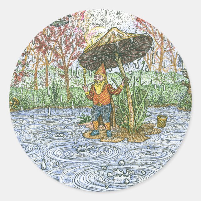 Rain Gnome Sticker (Front)