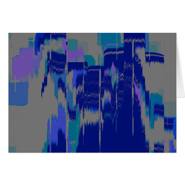 "Rain Hitting Window"  Geometric Art (Front Horizontal)