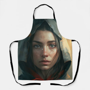 Rain hood girl apron