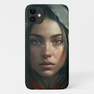 Rain hood girl iPhone 11 case