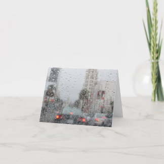 rain in LA Card