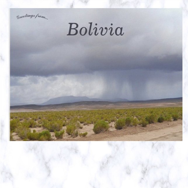 Rain in the Altiplano Bolivia Postcard (Creator Uploaded)