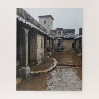 Rain in the Courtyard of San Felipe de Lara