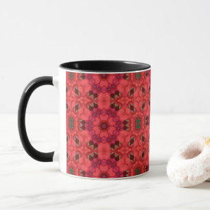 Rain Kissed Scarlet Kaleidoscope Mug